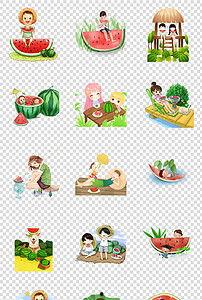 夏日吃瓜海报主题